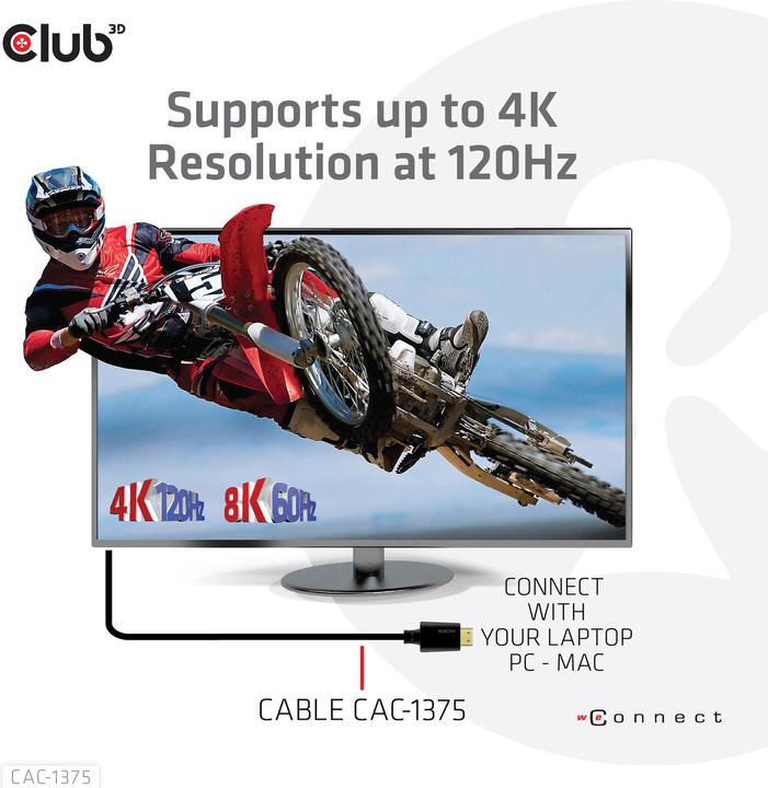 Actual product image Club 3D HDMI (Type A) - HDMI (Type A) (5 m, HDMI)