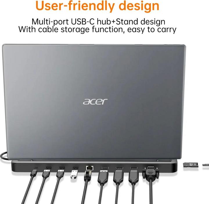 Actual product image Acer HP.DSCAB.015 (USB-C, 13 Ports)