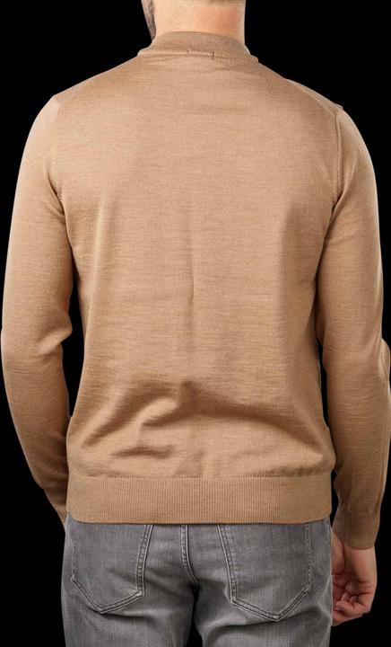 Produktbild Joop! Knit Davide Pullover Stand Up Collar Dark Beige (M)