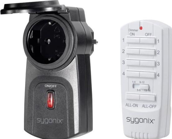 Produktbild Sygonix RSL Funk-Steckdosen-Set Zwischenstecker Schaltleistung (max.) 2000 W Reichweite max. (im Freifeld)