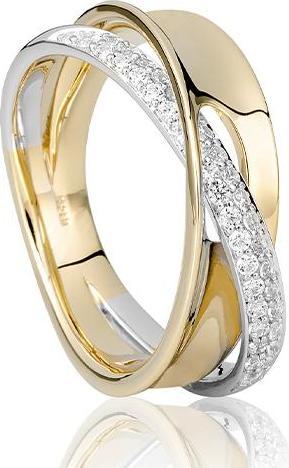 Breuning RING - BRILL. 0,308 Ct. H/si (53, 750/18 K Gold)