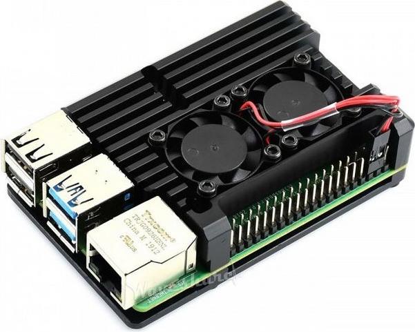Immagine prodotto WaveShare Box di raffreddamento in alluminio per Raspberry Pi4