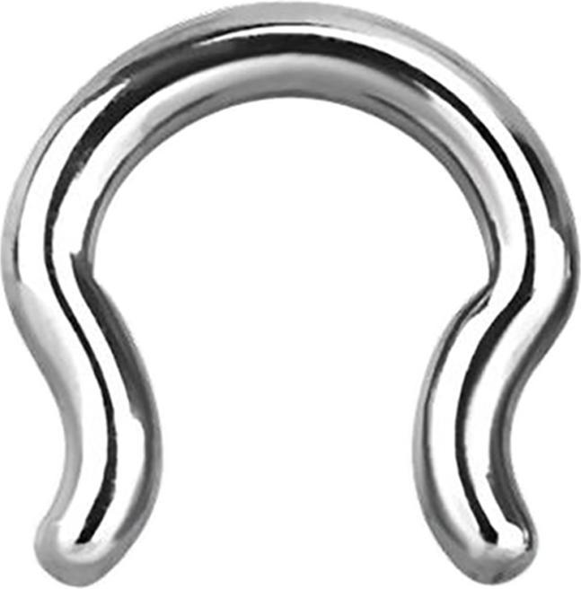 Star Piercing Septum Ring silber (ohne Messing, Chirurgenstahl 316L)