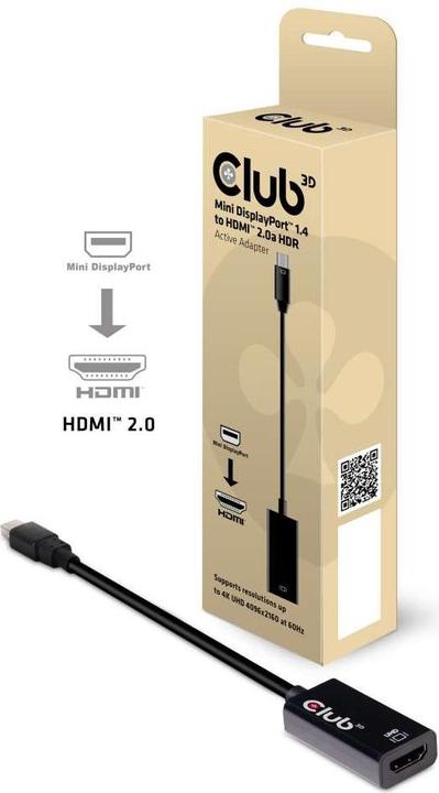 Produktbild Club 3D Mini DisplayPort 1.4 auf (HDMI, 1.12 cm)