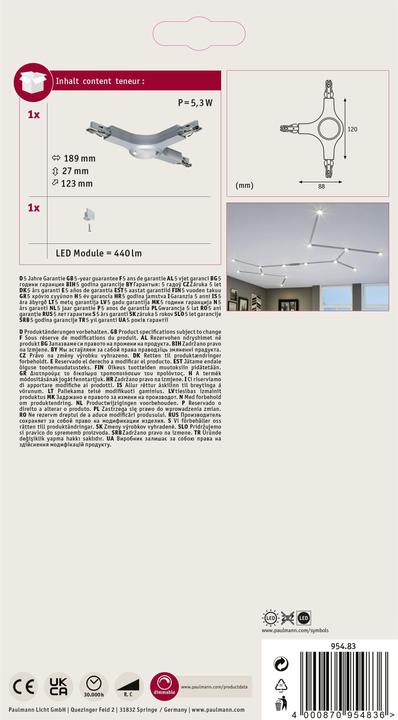 Immagine prodotto Paulmann Connettore a T per LED URail