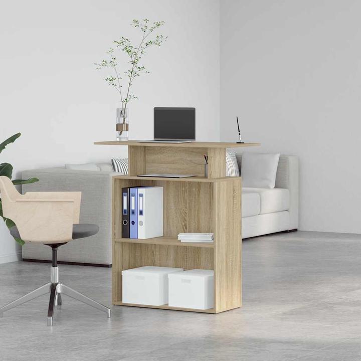 Produktbild VidaXL Empfangstheke Sonoma-Eiche 100x40x104 cm Holzwerkstoff Empfangstresen