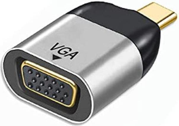 Immagine prodotto Hermex Cavo adattatore da USB-C a VGA Trasmettitore per monitor 1080p 60Hz m/w (USB-C, VGA, 3.33 cm)