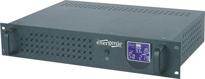 Actual product image Gembird Ups rack 19" 3.4u 1500va 4xiec 230v out iec14 in rj11 usb lcd - (Offline) UPS (1500 VA, 900 W, Standby UPS)
