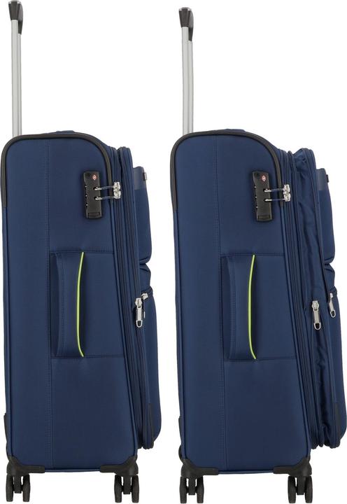 Actual product image D&N Travel Line 6704 4-wheel suitcase set 3 pcs. (208 l, XL (from 140l))
