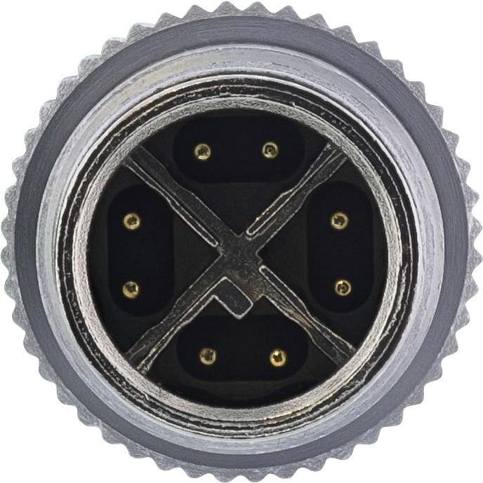 Immagine prodotto InLine Cavo di rete industriale, M12 4-pin D-coded plug/plug, PUR, 3m (SF/UTP, CAT5e, 3 m)