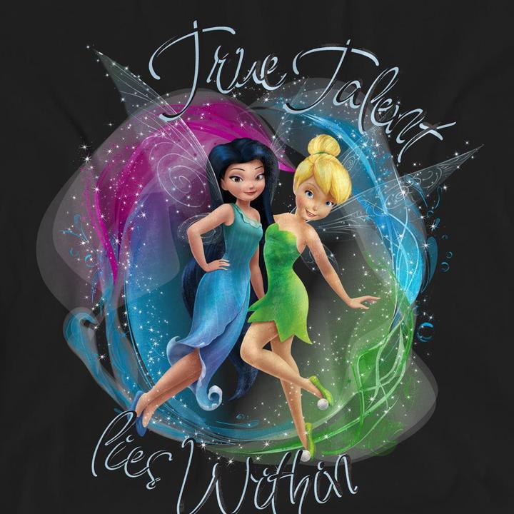Actual product image Disney Interactive Studios Unisex Adult True Talent Within Tinker Bell & Silvermist T-Shirt (XXL)