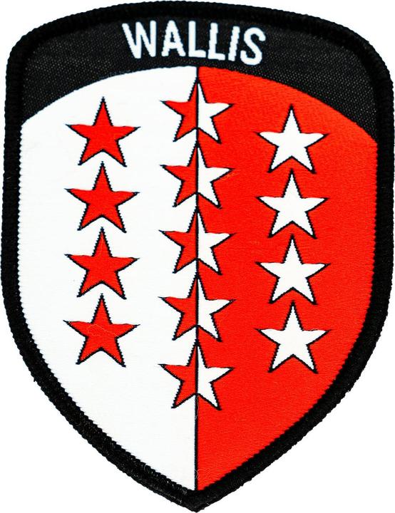Actual product image Charlie Mike Klettabzeichen Kantonswappen Wallis
