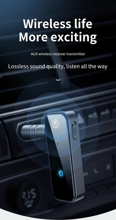 Immagine prodotto PhoneLook Bluetooth 5.0 Audio-Adapter 3,5 mm Dual-Funktion Sender Empfänger USB wiederaufladbar (Trasmettitore e ricevitore)