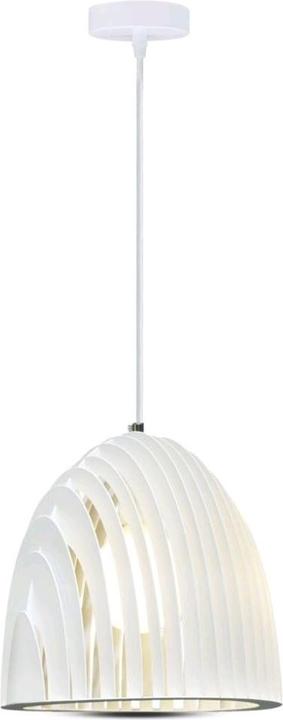 V-TAC VT7255W Hängelampe Kegel Prisma Weiss (E27)