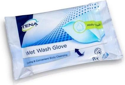 Actual product image Tena Wet Wash Glove perfumed