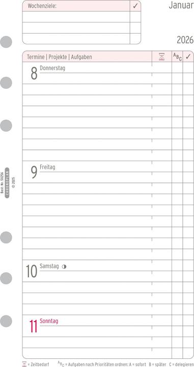 Actual product image Chronoplan Weekly schedule Midi 2026 (Special, German)