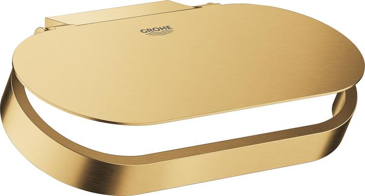 Actual product image Grohe Toilet paper holder SELECTION with lid cool sunrise brushed