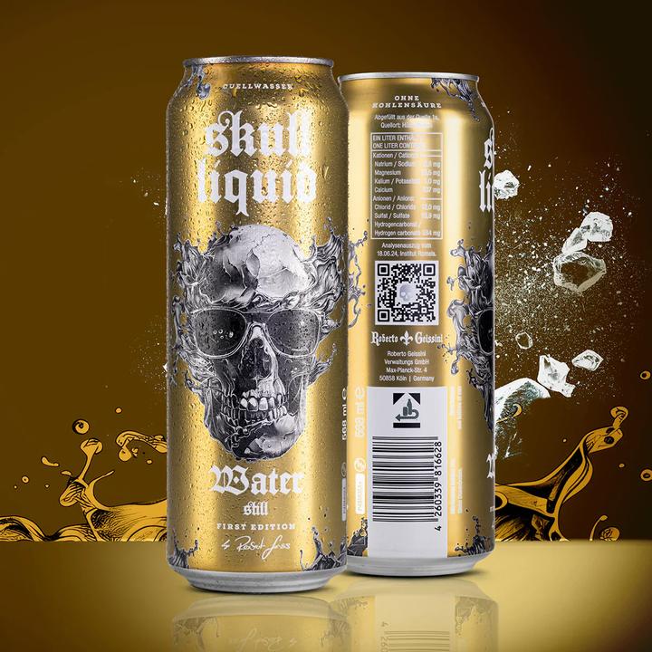 Produktbild Skull Liquid - Wasser Still (12 x 568ml Dose) (12 x 56.8 cl)