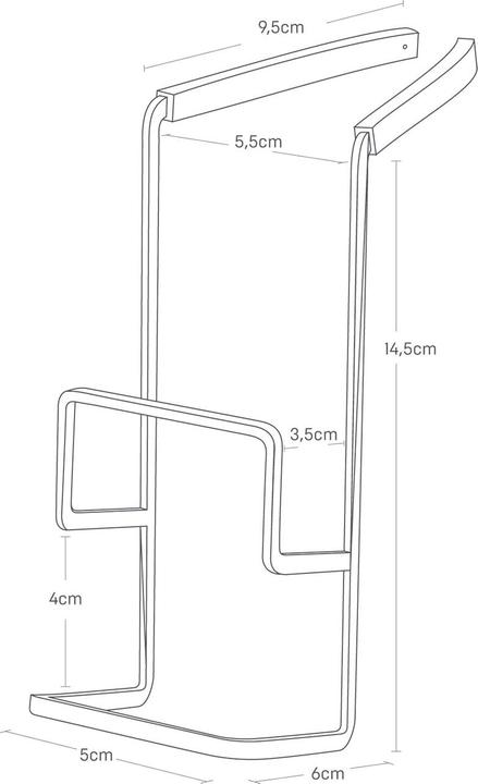 Produktbild Yamazaki 2-facher hängender Schwammhalter TOWER