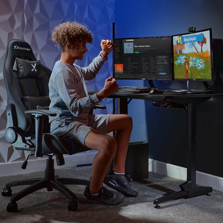 Actual product image X Rocker Chaise de jeu eSports compacte Agility JR Noire Carbone