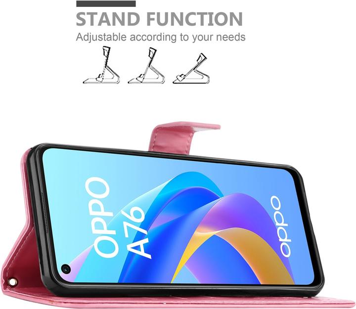 Immagine prodotto Cadorabo Custodia a libro floreale per Oppo A36 / A76 / A96 4G / K10 4G / Realme 9i (Realme 9i, Oppo A76, Oppo A36, Samsung Galaxy S10)