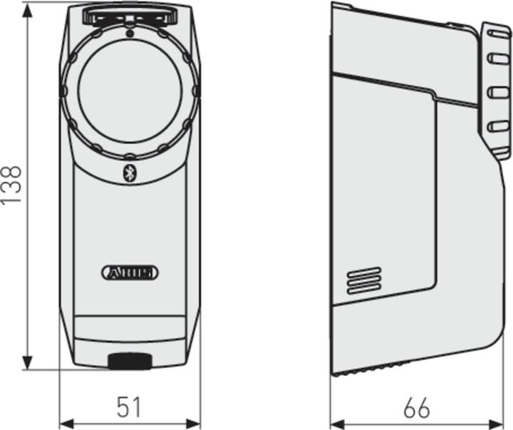 Produktbild Abus Bluetooth-Türschlossantrieb HomeTec Pro CFA3100, schwarz (Fingerabdruck)