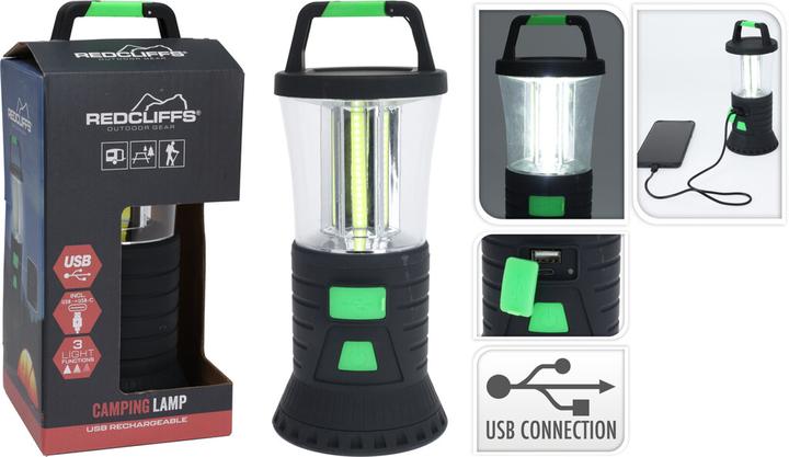 Image du produit Redcliffs Lampe de camping caoutchoutée - Recharge USB-C