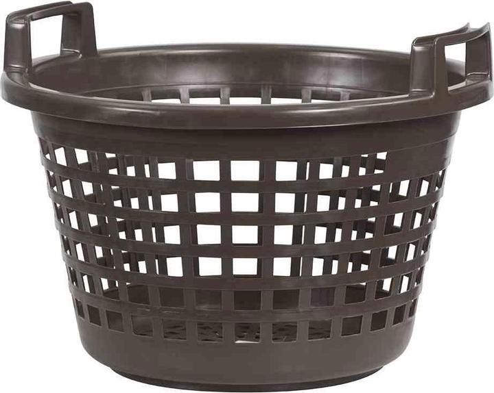 Actual product image H.G-Deko Potato basket made of plastic in brown, Ø 43x24 cm, round (45 l)