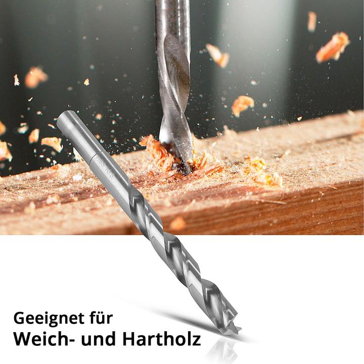 Produktbild Stahlwerk HSS Holz-Spiralbohrer 25er Set 1-13 mm DIN 338 mit geschärften Kanten (1 mm - 13 mm)