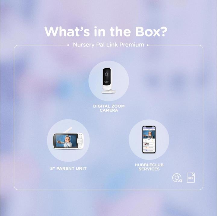 Actual product image Hubble Connected Nursery Pal Premium (5 inch) (Baby Monitor Audio, 300 m)