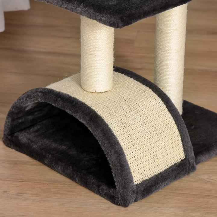Produktbild Jamb Katzenbaum (72 cm, Dunkelgrau (Plüsch) + Beige (Sisalseil))