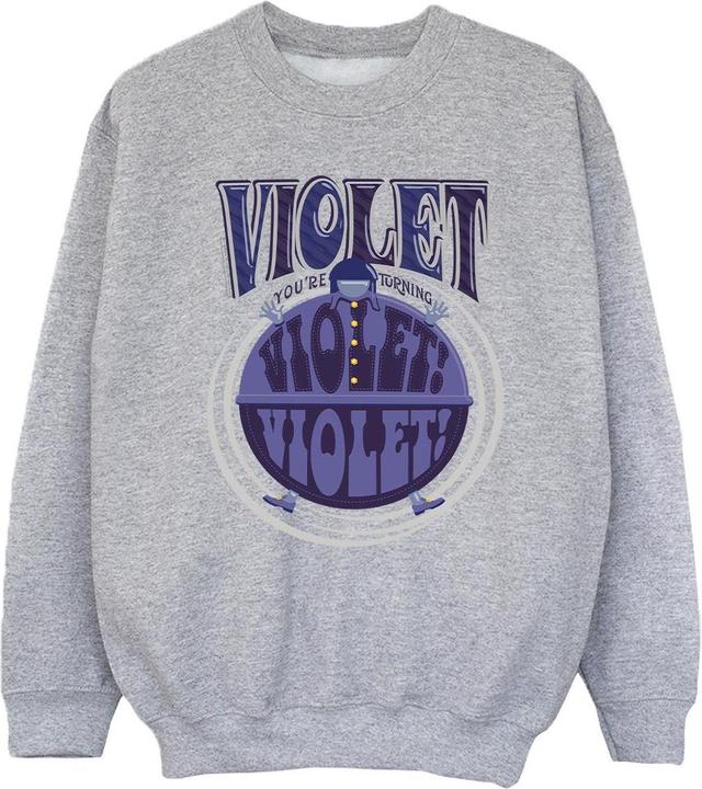 Produktbild Willy Wonka & the Chocolate Factory Violet Turning Violet Sweatshirt Mädchen (128)