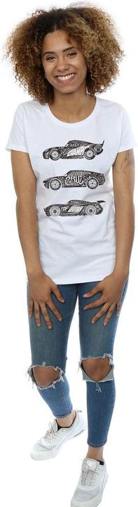 Immagine prodotto Disney Cars Text Racers Maglietta Donna (L)