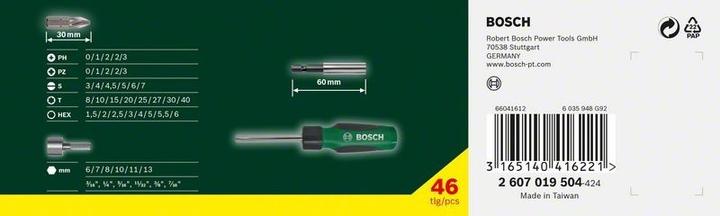 Actual product image Bosch Zubehör Screwdriver bit set (Hexagonal (hexagonal) M3, Hexagonal (hexagonal) M5, Cross Phillips PH M2, Hexagon socket TX M20, Hexagon socket TX M25, Cross Pozidriv PZ M0, Hexagonal (hexagonal) M4, Hexagonal M2, Cross Phillips PH M1, Hexagon socket TX M15, Cross Pozidriv PZ M3, Cross Phillips PH M0, Hexagon socket TX M30)