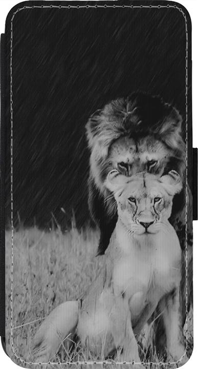 Image du produit PhoneLook Coque Wallet noir Angry lions (Apple iPhone 14 Pro)