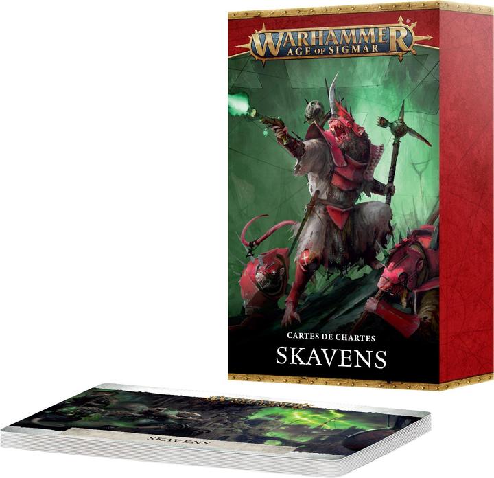 Image du produit Games Workshop Warhammer AoS - Warscroll Cards V.4 : Skavens (Fr)