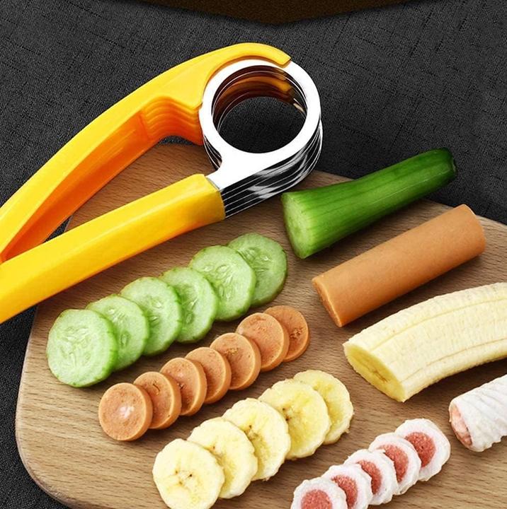 Actual product image ASMI Stainless steel banana slicer, fruit slicer, vegetable slicer