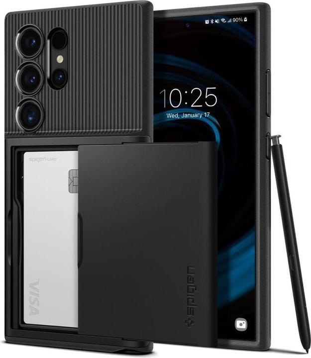 Spigen Slim Armor CS S928 czarny/black ACS07306 (Samsung Galaxy S24 Ultra)