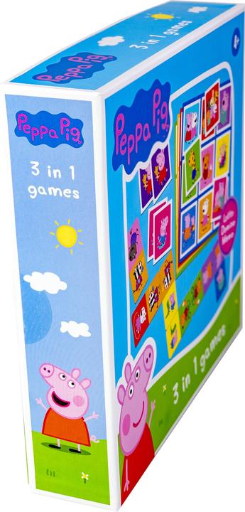 Actual product image Selecta Spielzeug Peppa Pig 3n1 Memo Lotto Domino (German, French, Norwegian, Polish, Finnish, Swedish, English)