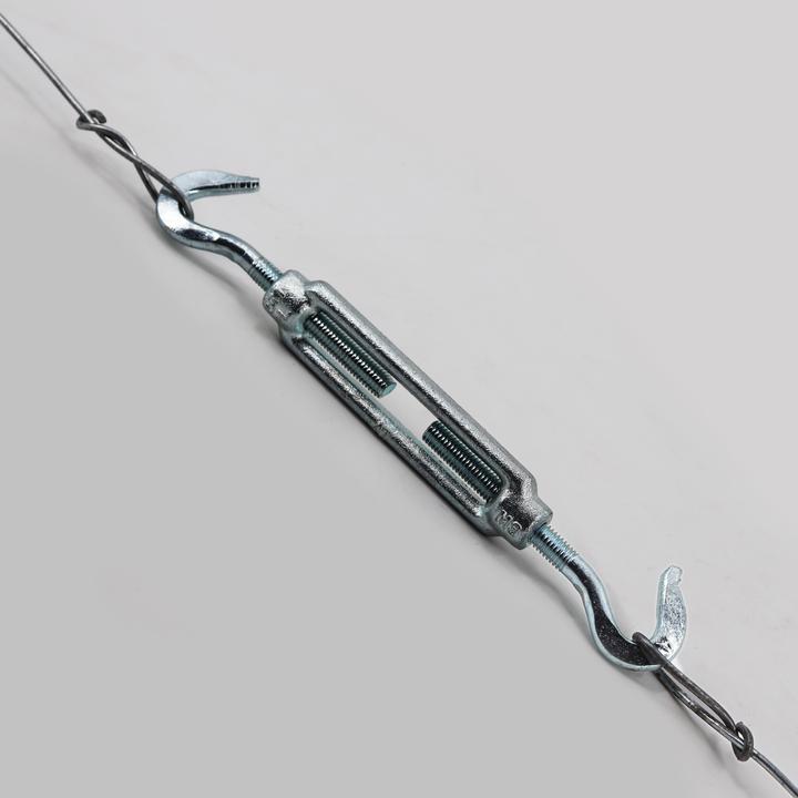Actual product image Aquagart 50 Seilspanner für Wildzaun Fostzaun Spannschloss Drahtspanner 2 Haken