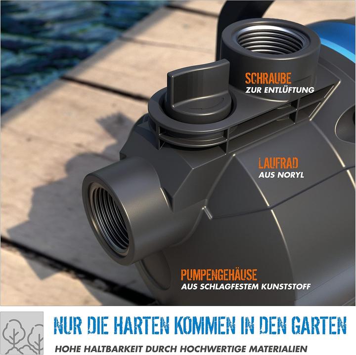 Immagine prodotto Güde Pompa da giardino " GP 6035 " Protezione termica, corpo resistente agli urti, 600 W (Pompa da giardino)