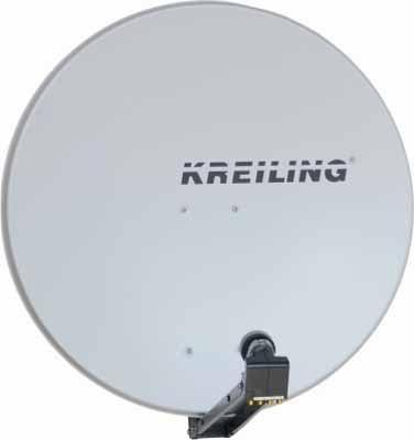 Actual product image Kreiling KR AE 80 STYLE/ALU - 39.2 dBi - White - Aluminum - 80 cm (Parabolic antenna, 39.20 dB, DVB-S / -S2)