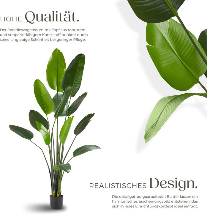 Actual product image tectake Künstlicher Paradiesvogelbaum Tropic, naturgetreu (180 cm)