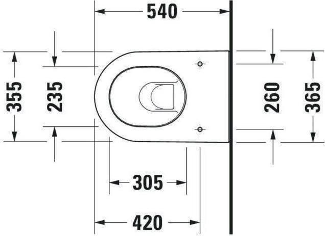 Immagine prodotto Duravit WC sospeso DARLING NEW profondo, 370x540mm bianco WG