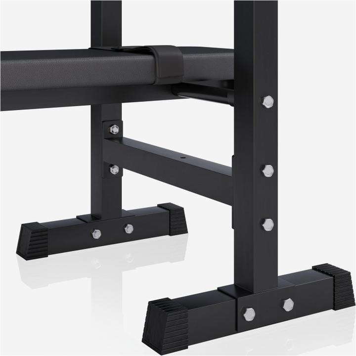 Actual product image Gorilla Sports Weight bench with shelf