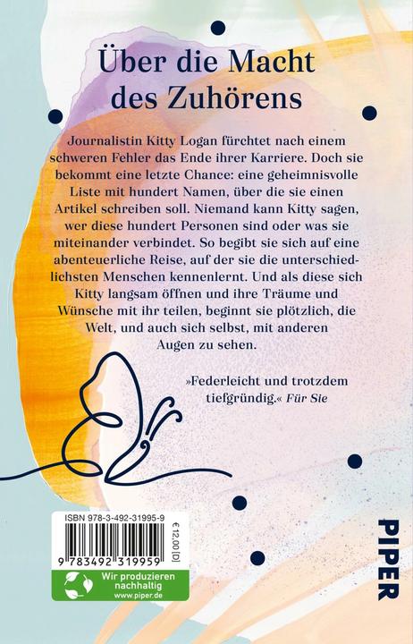 Actual product image Hundert Namen (German, Cecelia Ahern, Christine Strüh, 2023)