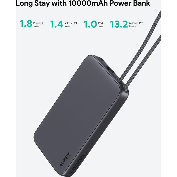 Produktbild Aukey Spark Sling (10000 mAh, 15 W, 38.50 Wh)