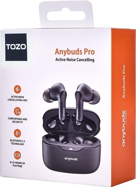 Immagine prodotto Tozo Ausinės Anybuds Pro TWS auricolari Bluetooth Juodas (ANC, 4.50 h, Senza fili)