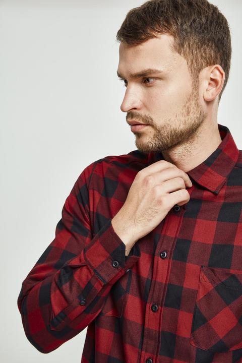 Produktbild Urban Classics Langarmhemd Checked Flanell - 75529 (L)