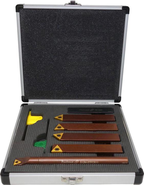 Produktbild Paulimot Drehmeissel-Set mit Wendeplatten, 16 mm, inkl. Bohrstange Ø 12 mm (16 mm)